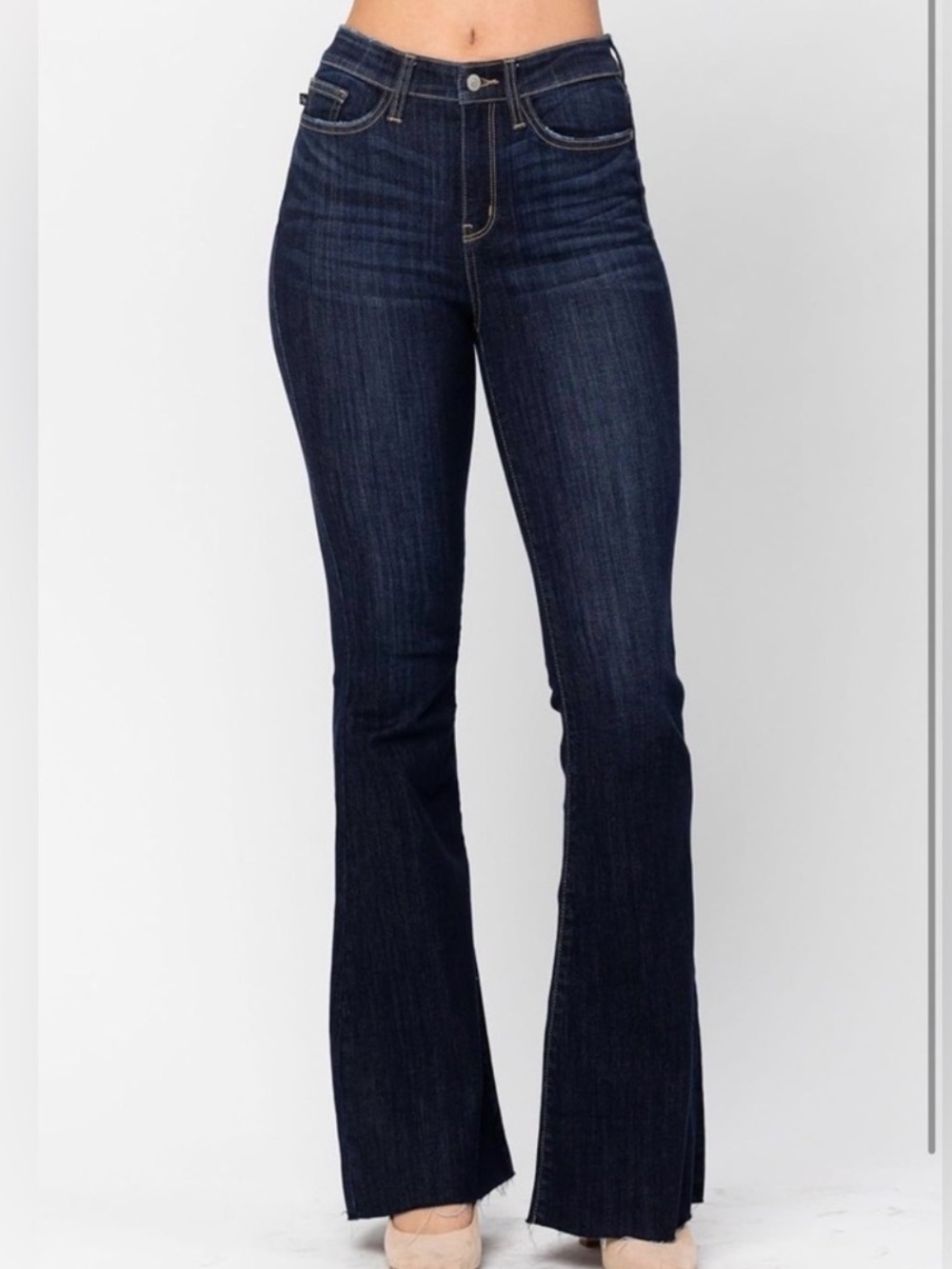 Judy Blue See Ya There Flare Jeans Dark Wash Size 25
